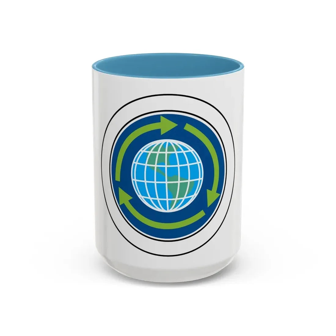 Sustainability (Boy Scout Merit Badge) Accent Coffee Mug 15oz Light Blue - Go Mug Yourself