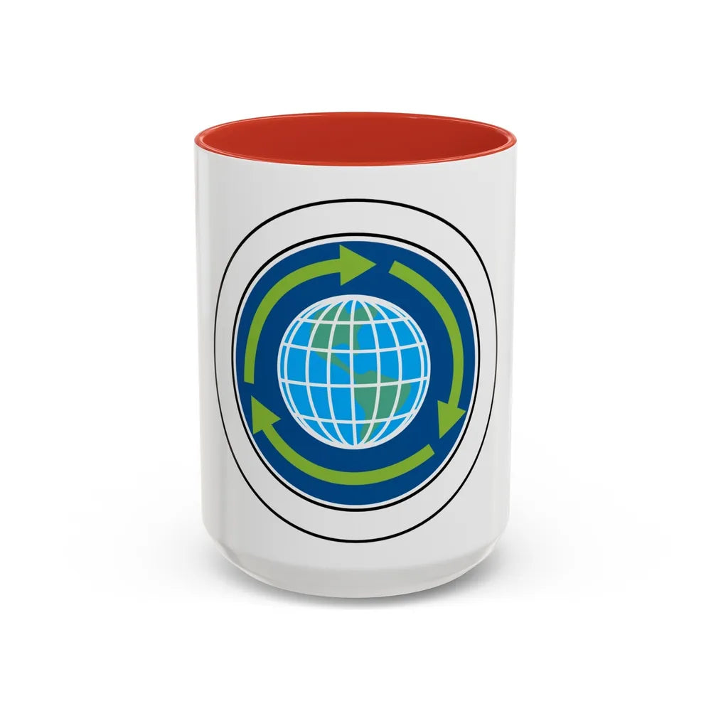 Sustainability (Boy Scout Merit Badge) Accent Coffee Mug-15oz-Red-Go Mug Yourself