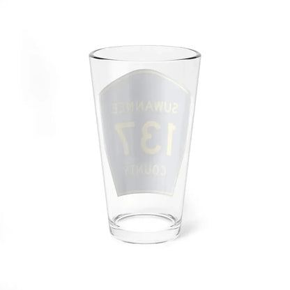 Suwannee County 137 (Florida) (Road Sign) Pint Glss 16oz - Go Mug Yourself