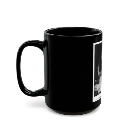 Suzanna Leigh #05 (Vintage Female Icon) Black Coffee Mug-Go Mug Yourself