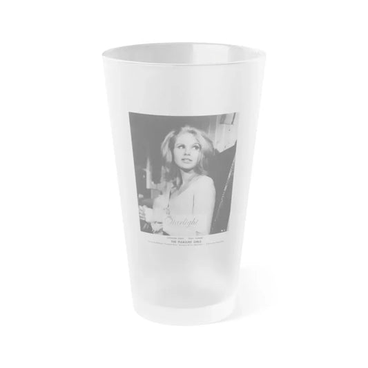 Suzanna Leigh #05 (Vintage Female Icon) Frosted Pint Glass 16oz 16oz Frosted - Go Mug Yourself