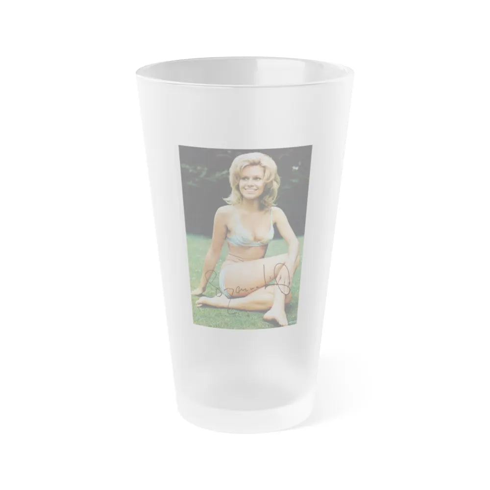 Suzanna Leigh #11 (Vintage Female Icon) Frosted Pint Glass 16oz-16oz-Frosted-Go Mug Yourself