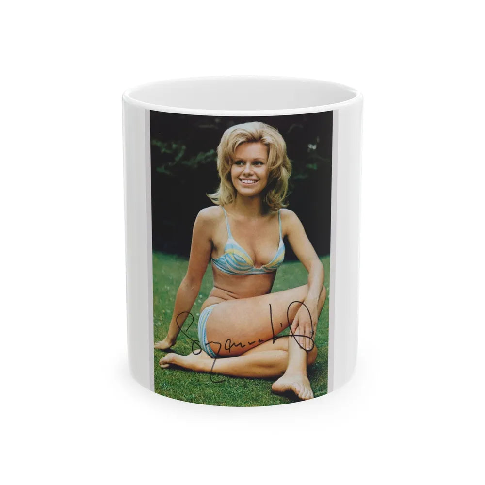 Suzanna Leigh #11 (Vintage Female Icon) White Coffee Mug-11oz-Go Mug Yourself