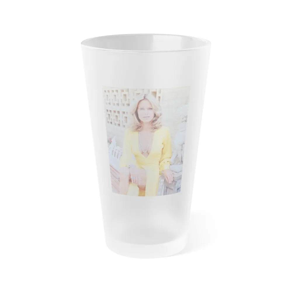 Suzanna Leigh #13 (Vintage Female Icon) Frosted Pint Glass 16oz-16oz-Frosted-Go Mug Yourself