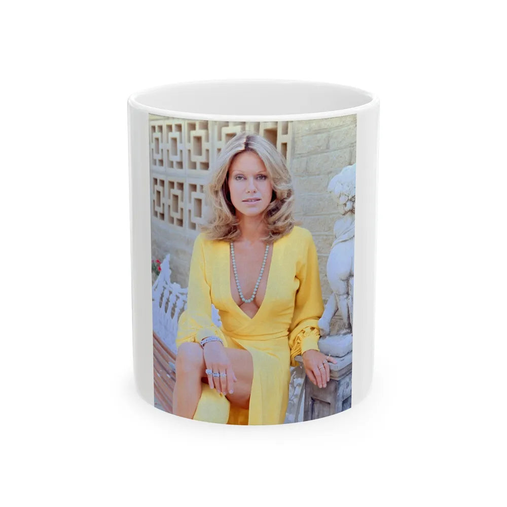 Suzanna Leigh #13 (Vintage Female Icon) White Coffee Mug-11oz-Go Mug Yourself