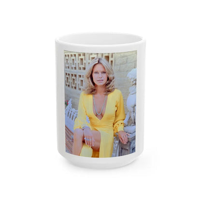 Suzanna Leigh #131 (Vintage Female Icon) White Coffee Mug-15oz-Go Mug Yourself