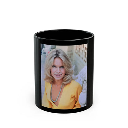 Suzanna Leigh #14 (Vintage Female Icon) Black Coffee Mug-11oz-Go Mug Yourself