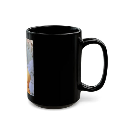 Suzanna Leigh #14 (Vintage Female Icon) Black Coffee Mug-Go Mug Yourself