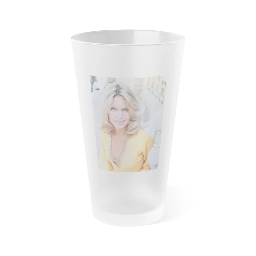 Suzanna Leigh #14 (Vintage Female Icon) Frosted Pint Glass 16oz-16oz-Frosted-Go Mug Yourself