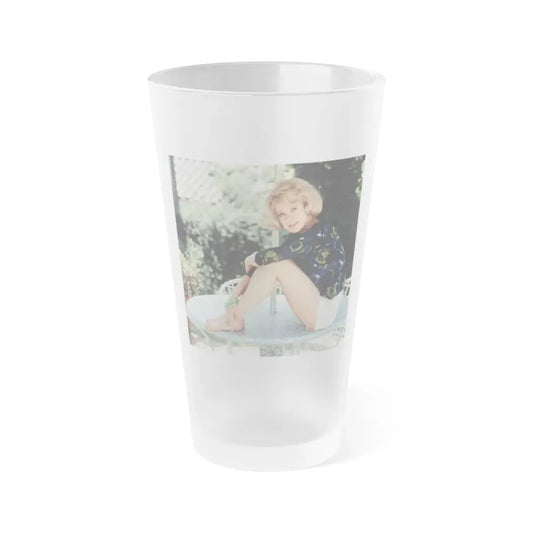 Suzanna Leigh #18 (Vintage Female Icon) Frosted Pint Glass 16oz 16oz Frosted - Go Mug Yourself
