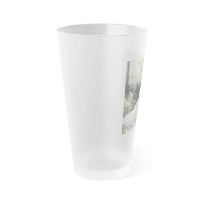 Suzanna Leigh #18 (Vintage Female Icon) Frosted Pint Glass 16oz - Go Mug Yourself