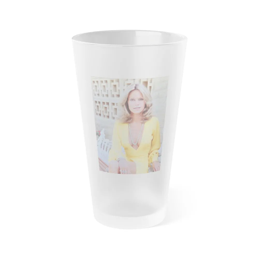 Suzanna Leigh #25 (Vintage Female Icon) Frosted Pint Glass 16oz-16oz-Frosted-Go Mug Yourself