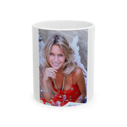 Suzanna Leigh #28 (Vintage Female Icon) White Coffee Mug-11oz-Go Mug Yourself