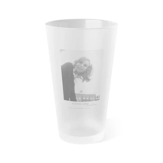 Suzanna Leigh #30 (Vintage Female Icon) Frosted Pint Glass 16oz 16oz Frosted - Go Mug Yourself