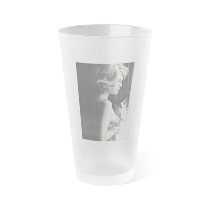 Suzanna Leigh #32 (Vintage Female Icon) Frosted Pint Glass 16oz-16oz-Frosted-Go Mug Yourself