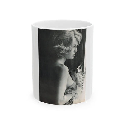 Suzanna Leigh #32 (Vintage Female Icon) White Coffee Mug-11oz-Go Mug Yourself