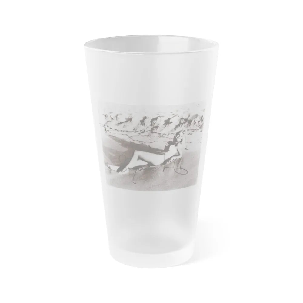 Suzanna Leigh #38 (Vintage Female Icon) Frosted Pint Glass 16oz-16oz-Frosted-Go Mug Yourself