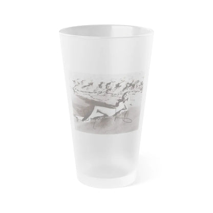 Suzanna Leigh #38 (Vintage Female Icon) Frosted Pint Glass 16oz-16oz-Frosted-Go Mug Yourself