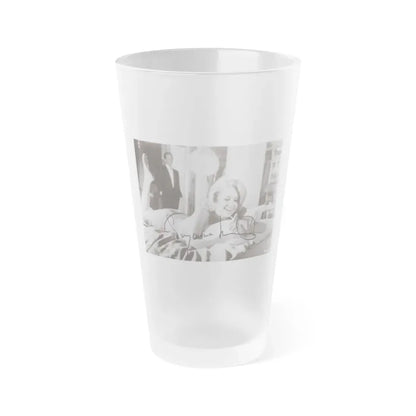 Suzanna Leigh #39 (Vintage Female Icon) Frosted Pint Glass 16oz 16oz Frosted - Go Mug Yourself