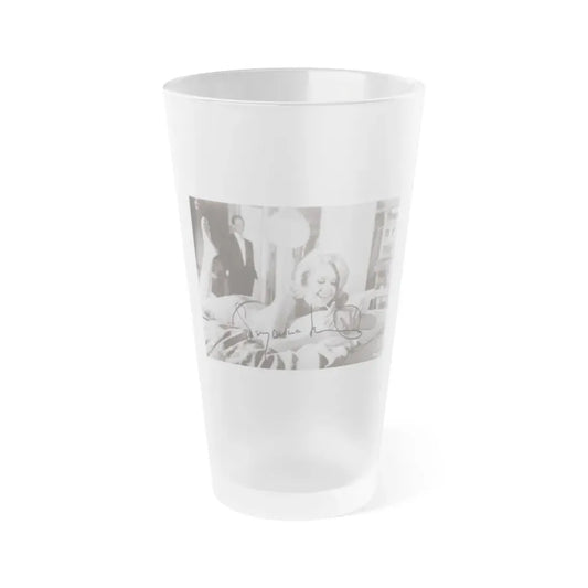 Suzanna Leigh #39 (Vintage Female Icon) Frosted Pint Glass 16oz 16oz Frosted - Go Mug Yourself