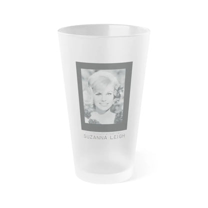 Suzanna Leigh #41 (Vintage Female Icon) Frosted Pint Glass 16oz-16oz-Frosted-Go Mug Yourself