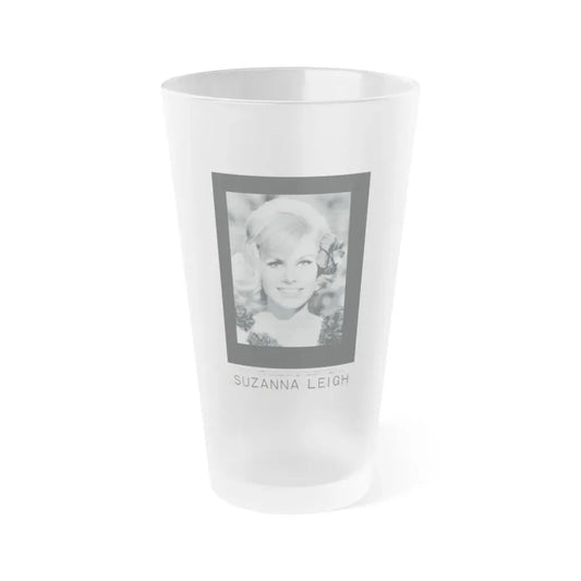 Suzanna Leigh #41 (Vintage Female Icon) Frosted Pint Glass 16oz 16oz Frosted - Go Mug Yourself