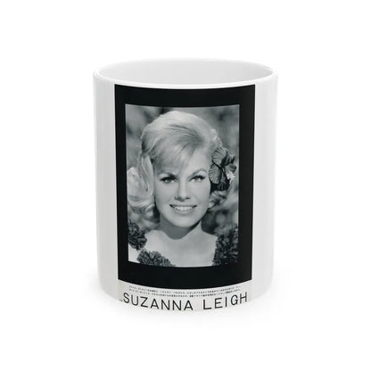 Suzanna Leigh #41 (Vintage Female Icon) White Coffee Mug-11oz-Go Mug Yourself