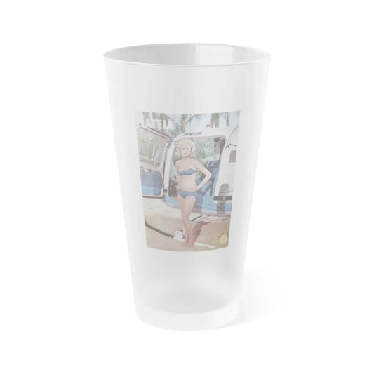 Suzanna Leigh #43 - Mag. Cover (Vintage Female Icon) Frosted Pint Glass 16oz 16oz Frosted - Go Mug Yourself