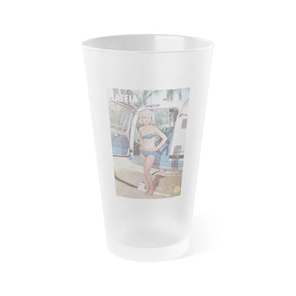 Suzanna Leigh #43 - Mag. Cover (Vintage Female Icon) Frosted Pint Glass 16oz-16oz-Frosted-Go Mug Yourself