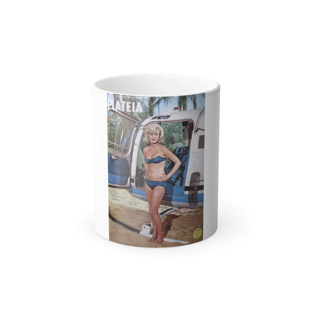 Suzanna Leigh #43 - Mag. Cover (Vintage Female Icons) Color Changing Mug 11oz-11oz-Go Mug Yourself