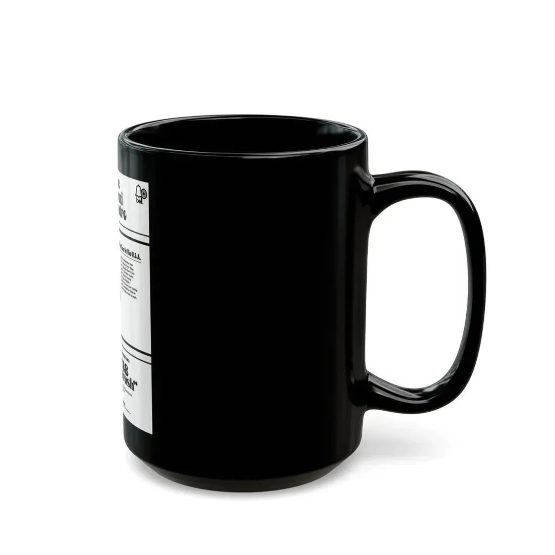 Suzi Quatro 1974 (Music Poster) Black Coffee Mug - Go Mug Yourself