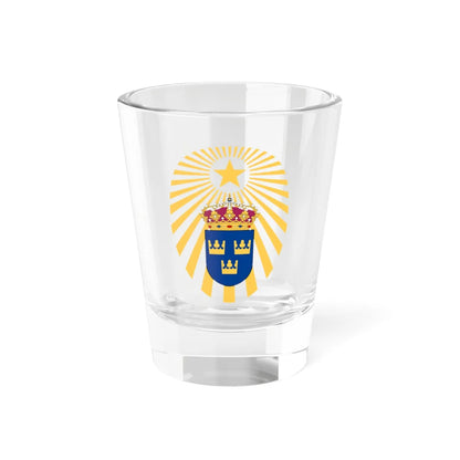 Svea ingenjörregemente vapen (Sweden) (Coat of Arms) Shot Glass 1.5oz 1.5oz - Go Mug Yourself