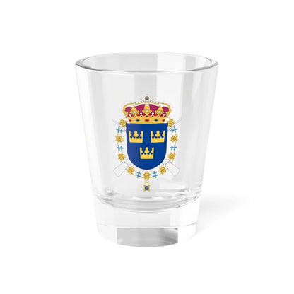 Svea Livgarde vapen (Sweden) (Coat of Arms) Shot Glass 1.5oz 1.5oz - Go Mug Yourself