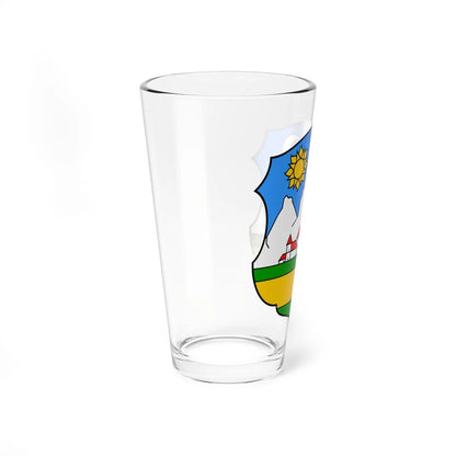Svečani grb Ravne Gore (Croatia) (Coat of Arms) Pint Glass 16oz - Go Mug Yourself