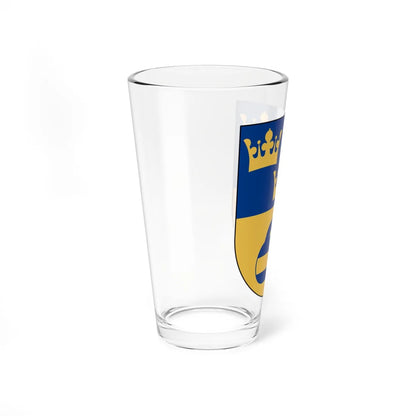 Svenska Curlingförbundet vapen (Sweden) (Coat of Arms) Pint Glass 16oz - Go Mug Yourself