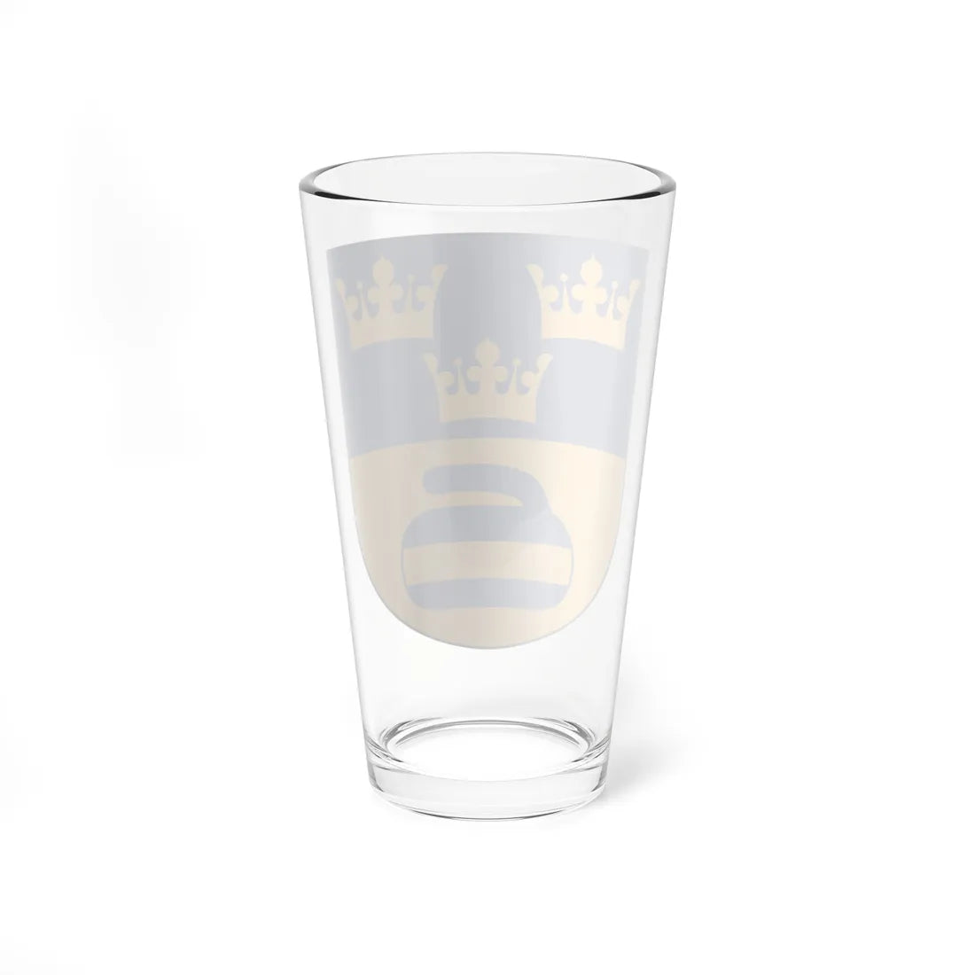 Svenska Curlingförbundet vapen (Sweden) (Coat of Arms) Pint Glass 16oz - Go Mug Yourself