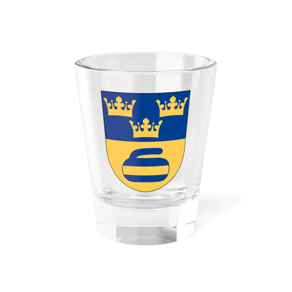 Svenska Curlingförbundet vapen (Sweden) (Coat of Arms) Shot Glass 1.5oz 1.5oz - Go Mug Yourself