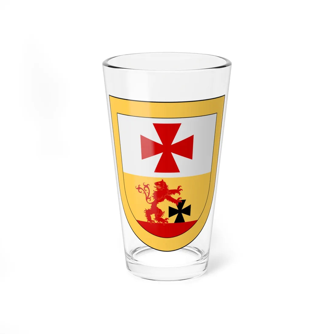 Svenska Frimurar Orden vapen (Sweden) (Coat of Arms) Pint Glass 16oz 16oz - Go Mug Yourself