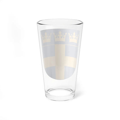 Svenska Försvarsutbildningsförbundet vapen (Sweden) (Coat of Arms) Pint Glass 16oz - Go Mug Yourself