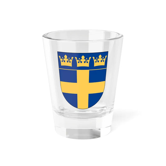 Svenska Försvarsutbildningsförbundet vapen (Sweden) (Coat of Arms) Shot Glass 1.5oz 1.5oz - Go Mug Yourself