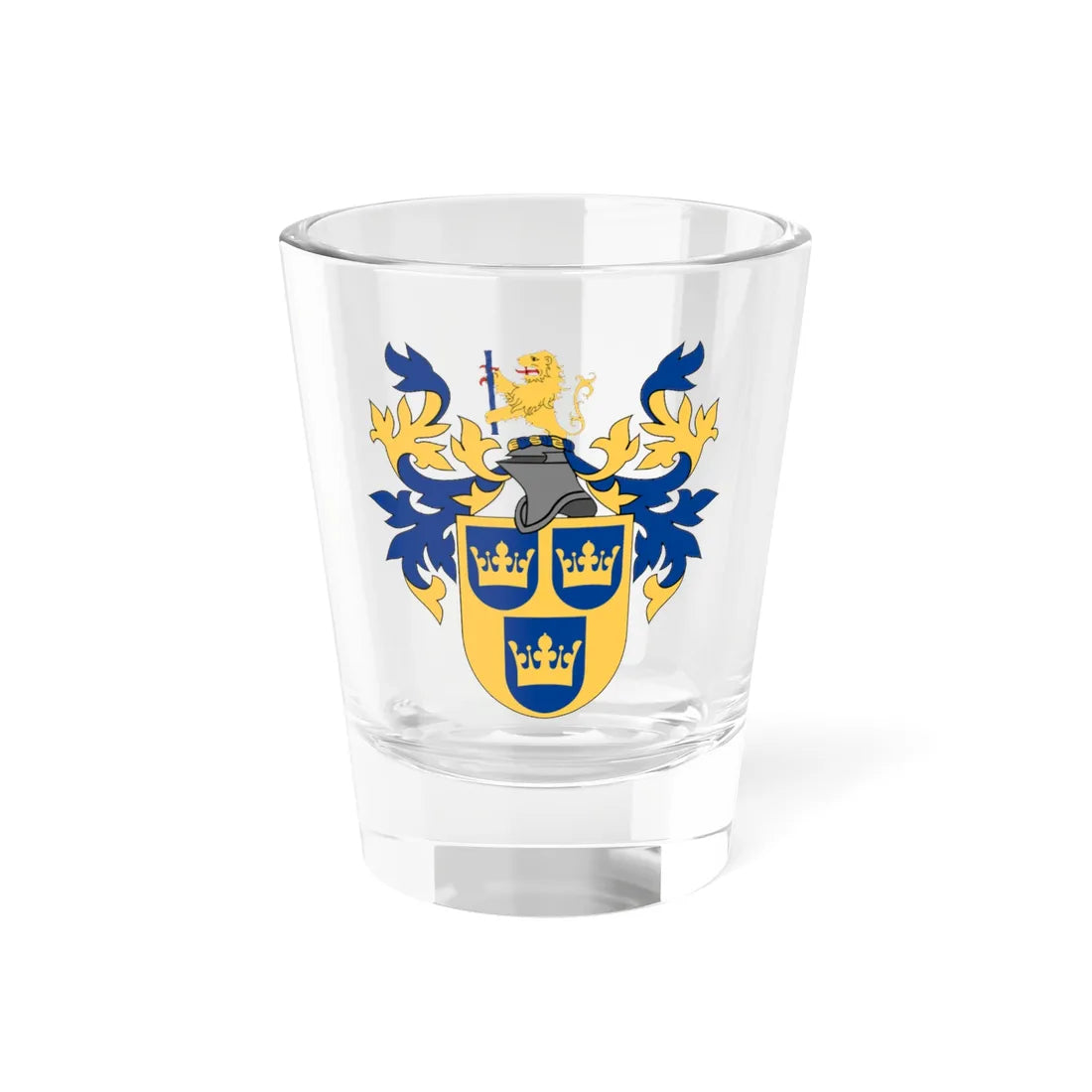 Svenska Heraldiska Föreningen vapen hela (Sweden) (Coat of Arms) Shot Glass 1.5oz 1.5oz - Go Mug Yourself