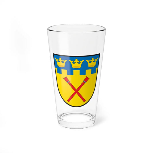 Svenska Kommunalheraldiska Institutet vapen (Sweden) (Coat of Arms) Pint Glass 16oz 16oz - Go Mug Yourself