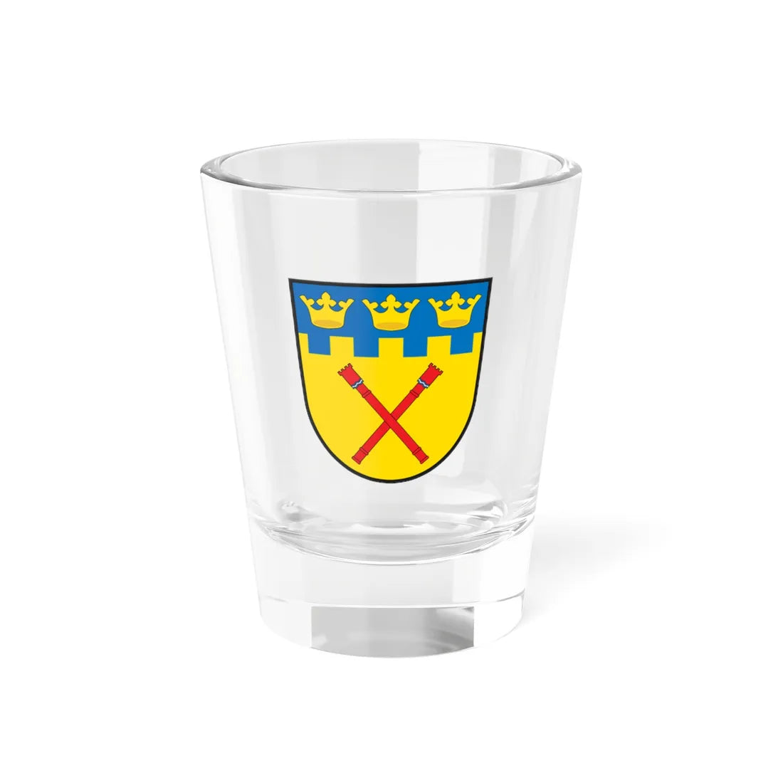 Svenska Kommunalheraldiska Institutet vapen (Sweden) (Coat of Arms) Shot Glass 1.5oz 1.5oz - Go Mug Yourself