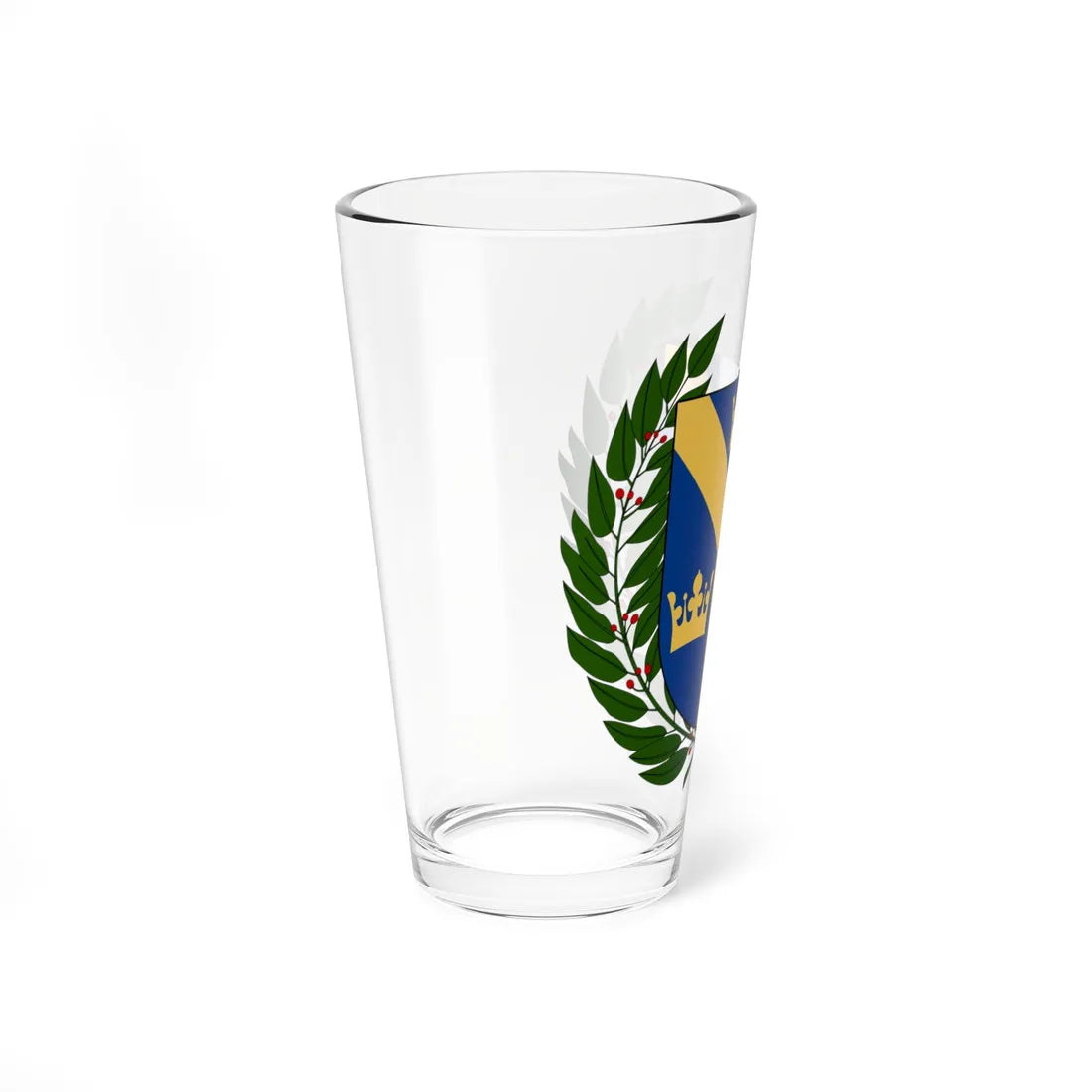 Svenska Nationalkommittén för Genealogi och Heraldik vapen (Sweden) (Coat of Arms) Pint Glass 16oz - Go Mug Yourself