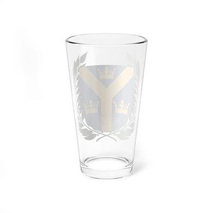 Svenska Nationalkommittén för Genealogi och Heraldik vapen (Sweden) (Coat of Arms) Pint Glass 16oz - Go Mug Yourself