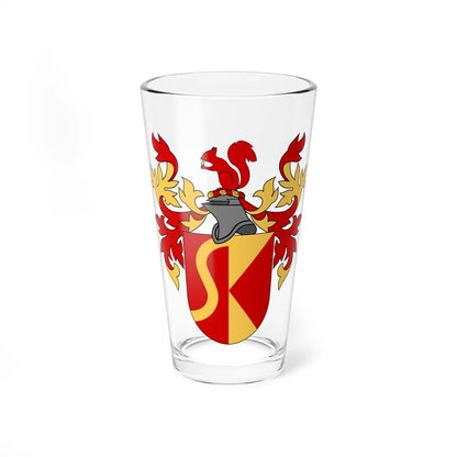 Svenska släktkalendern vapen (Sweden) (Coat of Arms) Pint Glass 16oz 16oz - Go Mug Yourself