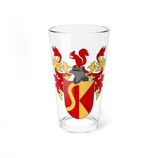 Svenska släktkalendern vapen (Sweden) (Coat of Arms) Pint Glass 16oz 16oz - Go Mug Yourself