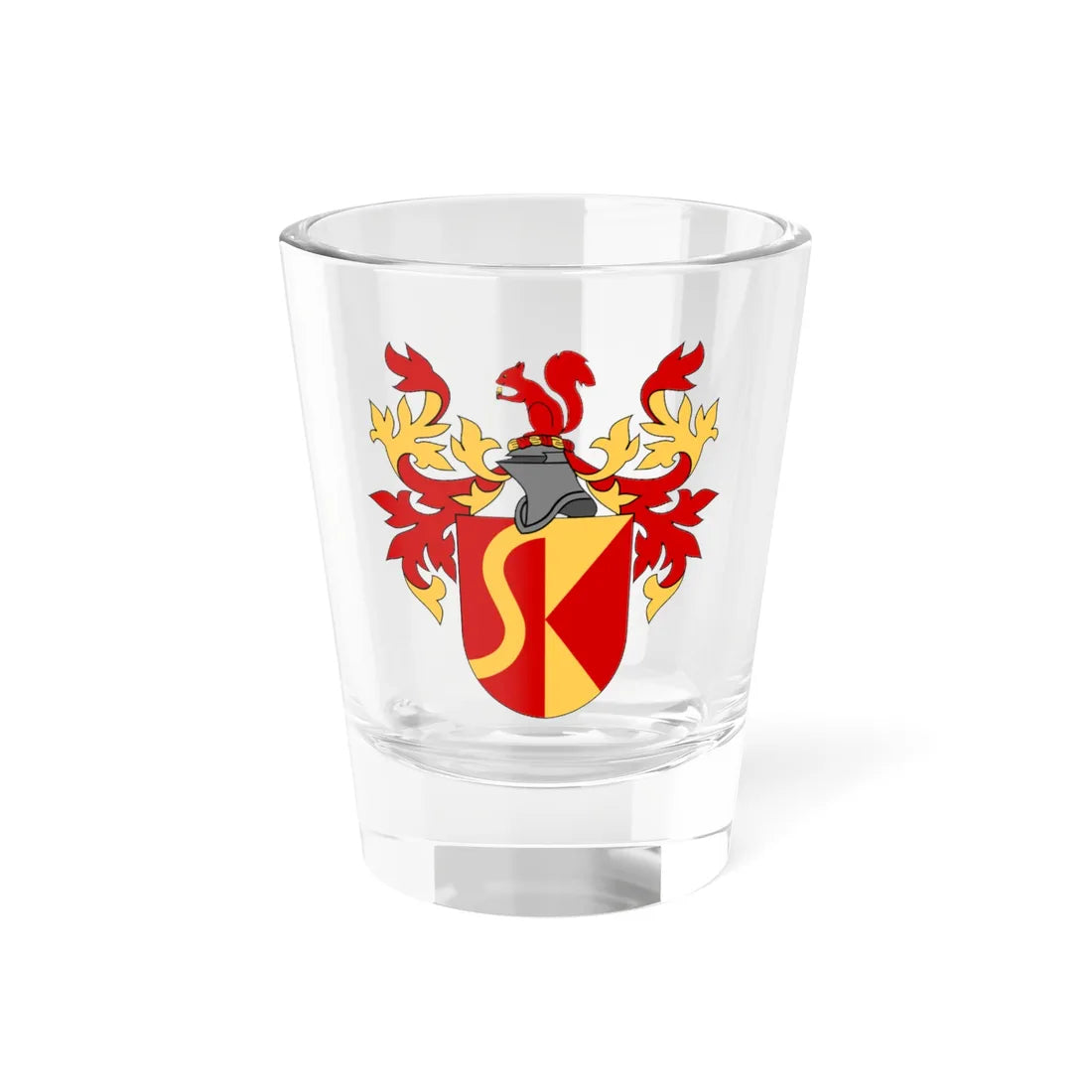 Svenska släktkalendern vapen (Sweden) (Coat of Arms) Shot Glass 1.5oz 1.5oz - Go Mug Yourself