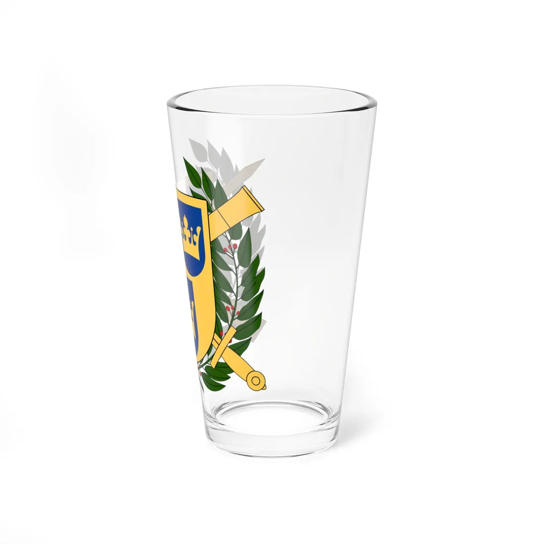 Svenska Vapenkollegiet vapen (Sweden) (Coat of Arms) Pint Glass 16oz - Go Mug Yourself