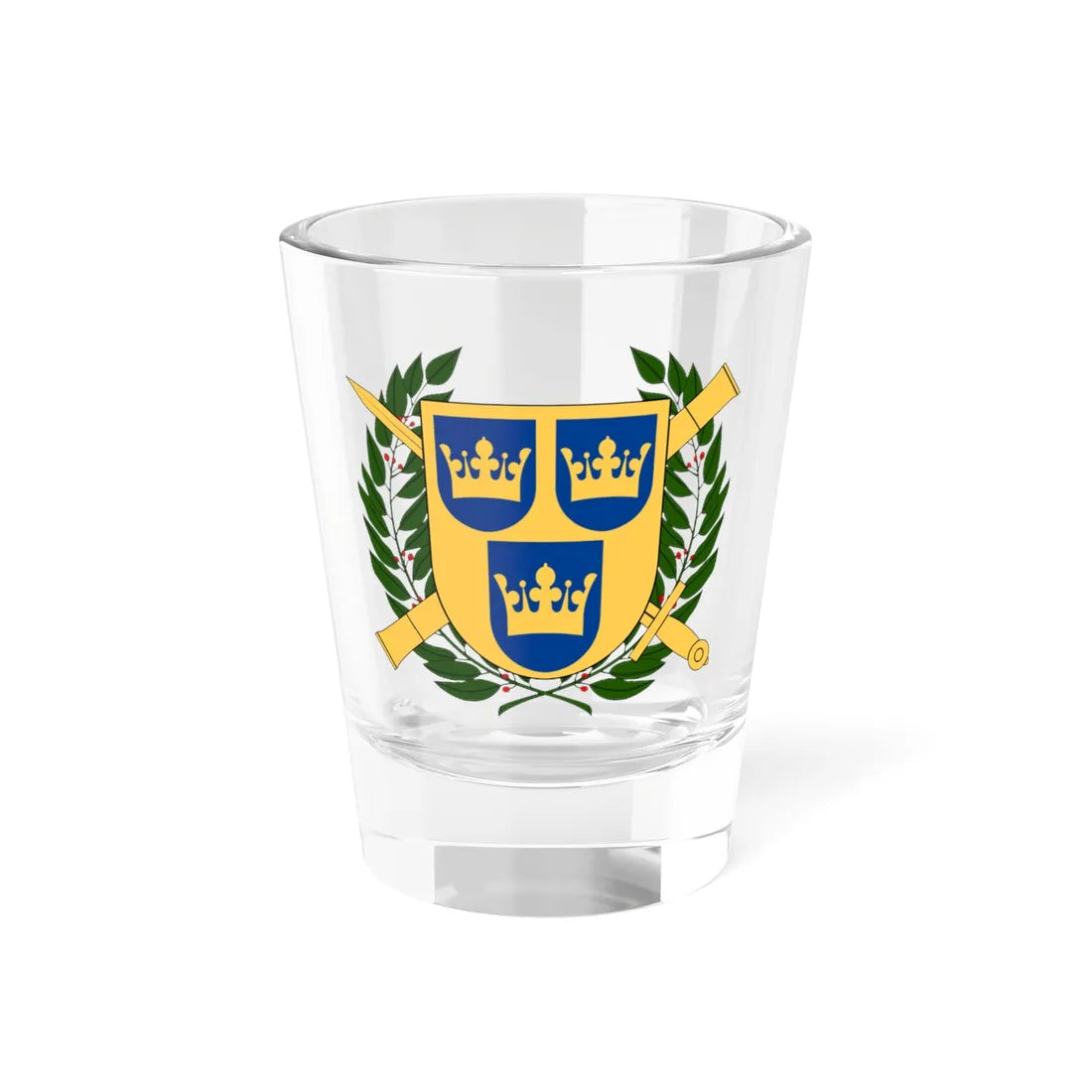 Svenska Vapenkollegiet vapen (Sweden) (Coat of Arms) Shot Glass 1.5oz 1.5oz - Go Mug Yourself